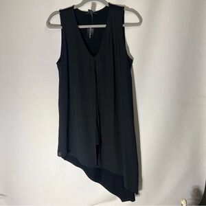 White House Black Market Black Sleeveless Top NWT
